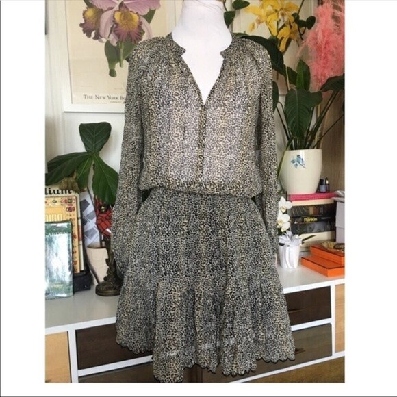 VELVET by Graham and Spencer Aubrey Leopard Print Mini Dress - Picture 3 of 12